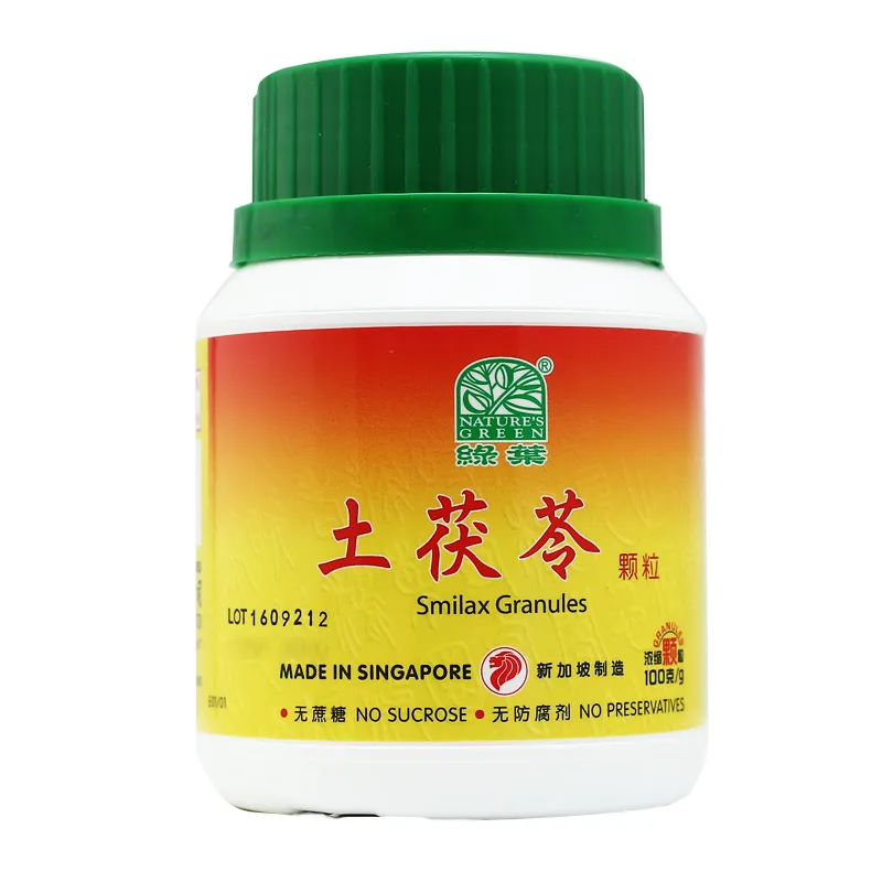 土茯苓颗粒.绿叶.100g.TU FU LING KE LI 100g Natures GREEN. VFL51