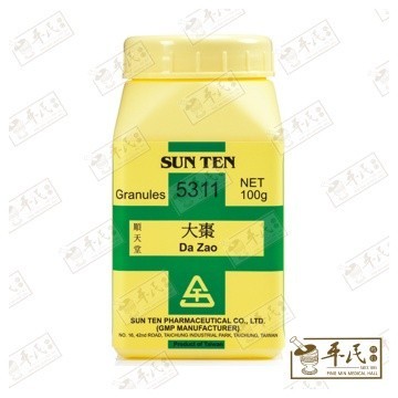 大枣.顺天堂.单味颗粒100g.Da Zao.Shun Tian Tang.5311. VDZ36